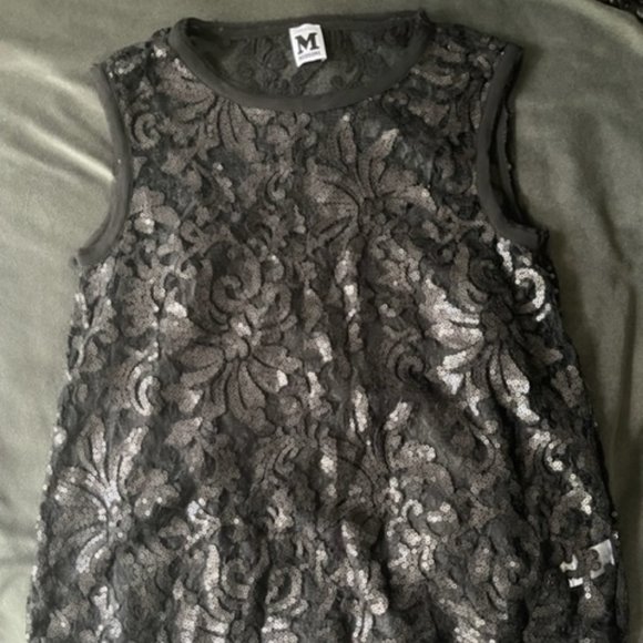 M by Missoni black sequin tank top - Picture 1 of 2